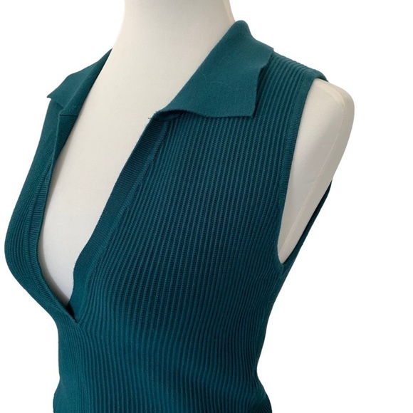 House Of Harlow 1960 Teal Cropped Top M - Picture 2 of 5